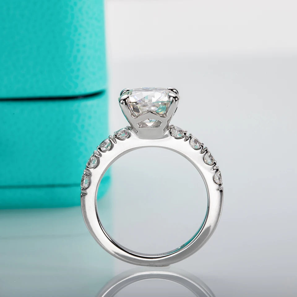 AnuJewel 4.3cttw Moissanite Engagement Rings