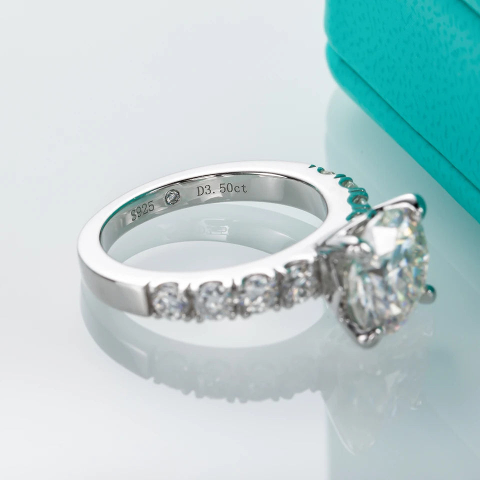 AnuJewel 4.3cttw Moissanite Engagement Rings