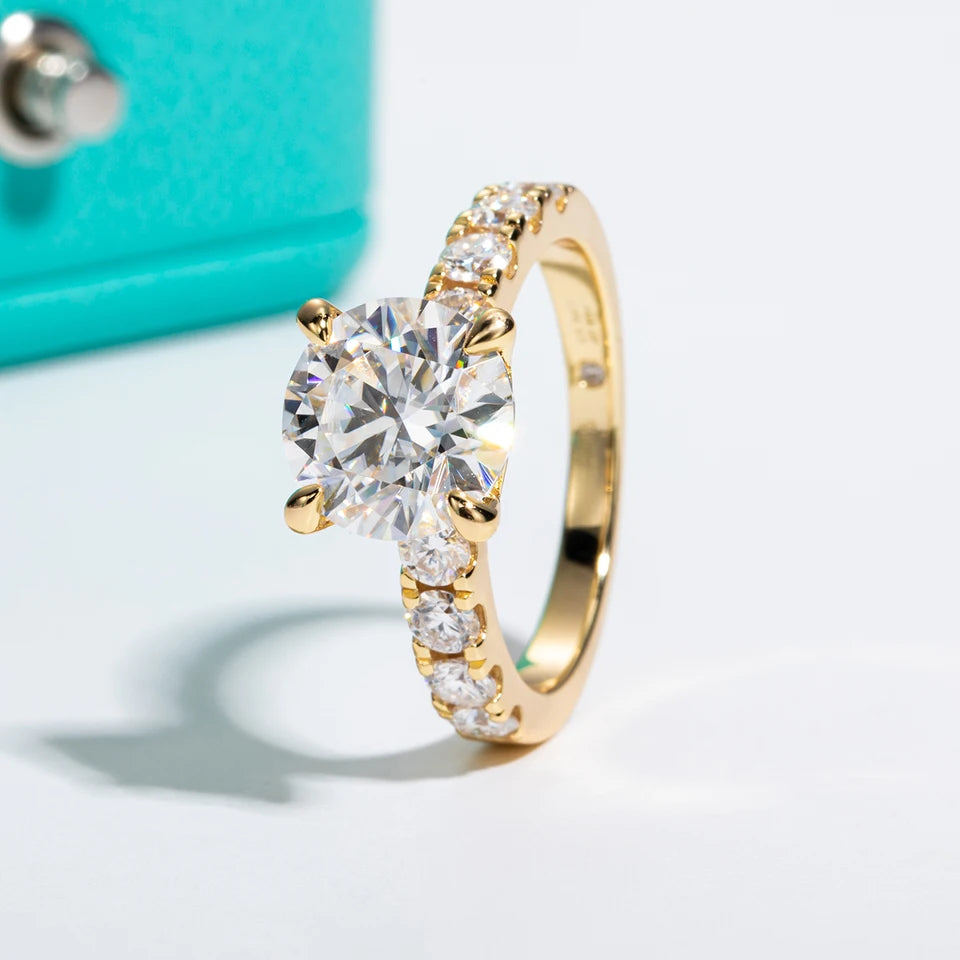 AnuJewel 4.3cttw Moissanite Engagement Rings