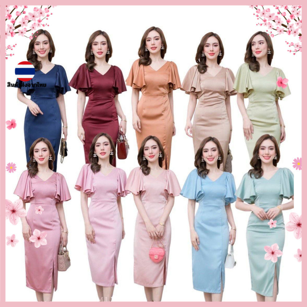 ชุดไปงานแต่งงาน ชุดเดรสออกงาน ชุดราตรี เดรส Dress เดรสสั้น จะใส่ไป งานแต่งงาน งานกลางวัน งานกลางคืน เรียบหรู