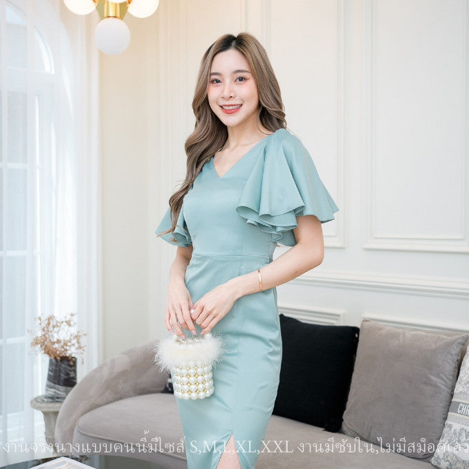 ชุดไปงานแต่งงาน ชุดเดรสออกงาน ชุดราตรี เดรส Dress เดรสสั้น จะใส่ไป งานแต่งงาน งานกลางวัน งานกลางคืน เรียบหรู