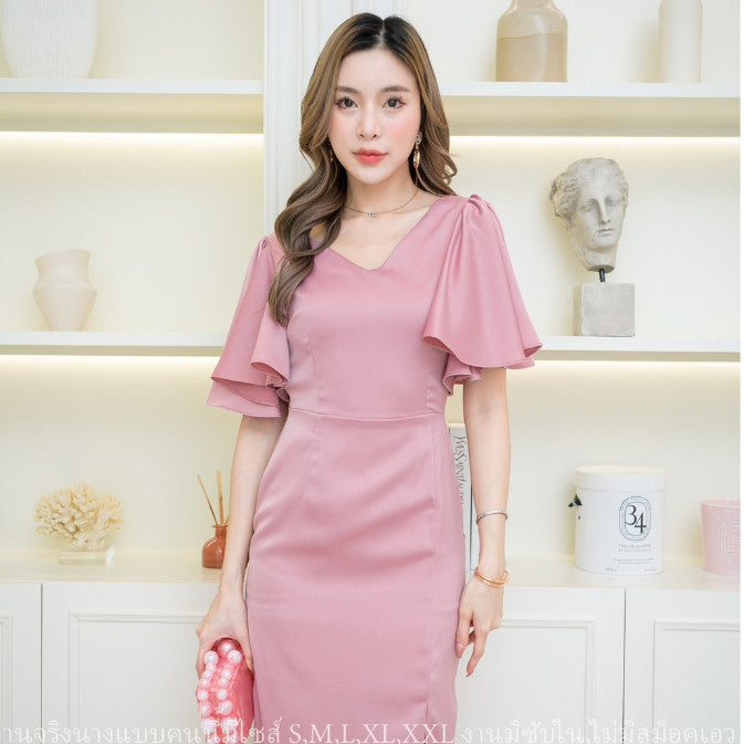 ชุดไปงานแต่งงาน ชุดเดรสออกงาน ชุดราตรี เดรส Dress เดรสสั้น จะใส่ไป งานแต่งงาน งานกลางวัน งานกลางคืน เรียบหรู