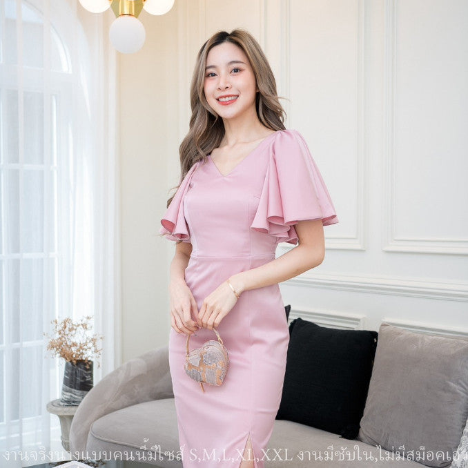 ชุดไปงานแต่งงาน ชุดเดรสออกงาน ชุดราตรี เดรส Dress เดรสสั้น จะใส่ไป งานแต่งงาน งานกลางวัน งานกลางคืน เรียบหรู