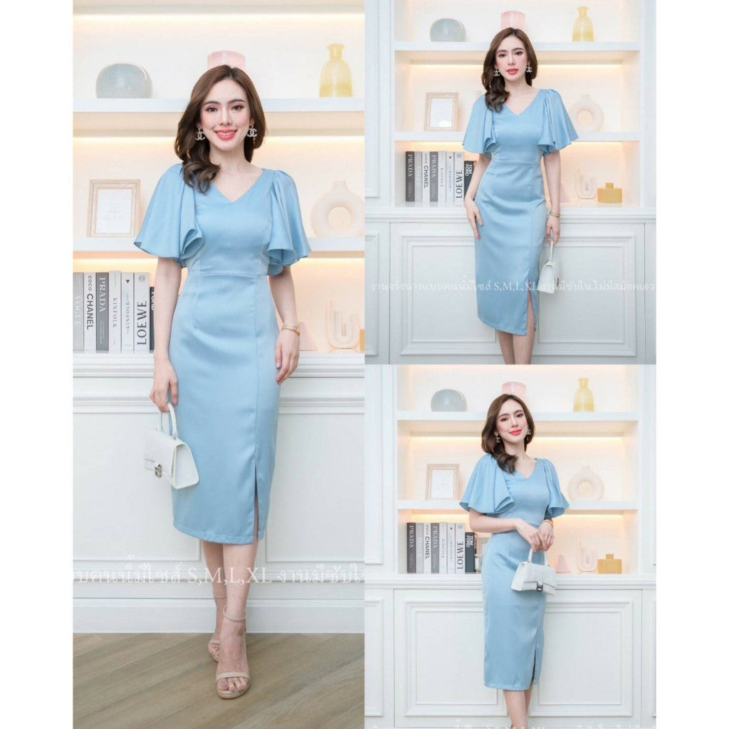 ชุดไปงานแต่งงาน ชุดเดรสออกงาน ชุดราตรี เดรส Dress เดรสสั้น จะใส่ไป งานแต่งงาน งานกลางวัน งานกลางคืน เรียบหรู