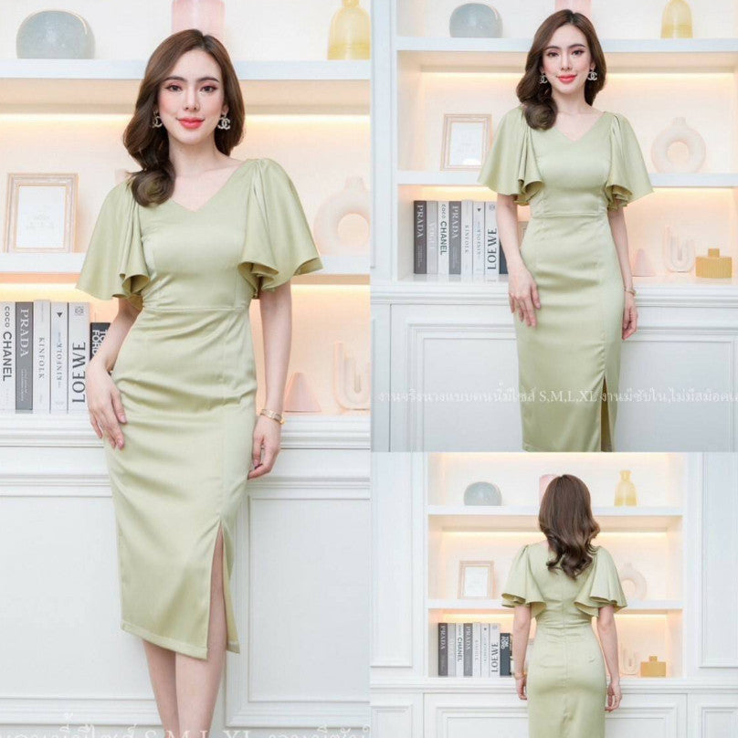 ชุดไปงานแต่งงาน ชุดเดรสออกงาน ชุดราตรี เดรส Dress เดรสสั้น จะใส่ไป งานแต่งงาน งานกลางวัน งานกลางคืน เรียบหรู