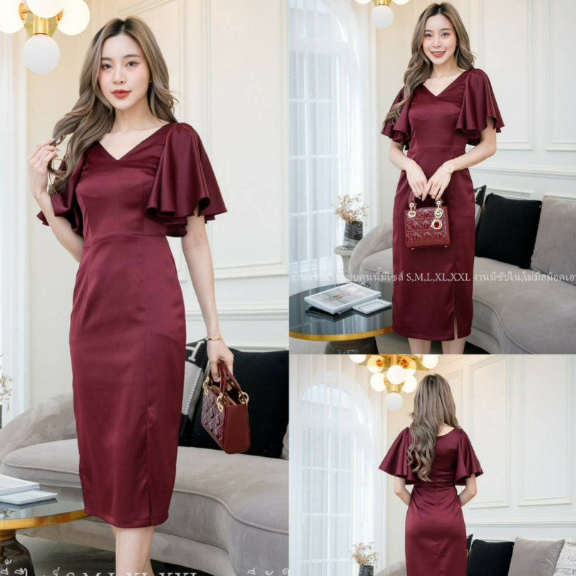 ชุดไปงานแต่งงาน ชุดเดรสออกงาน ชุดราตรี เดรส Dress เดรสสั้น จะใส่ไป งานแต่งงาน งานกลางวัน งานกลางคืน เรียบหรู
