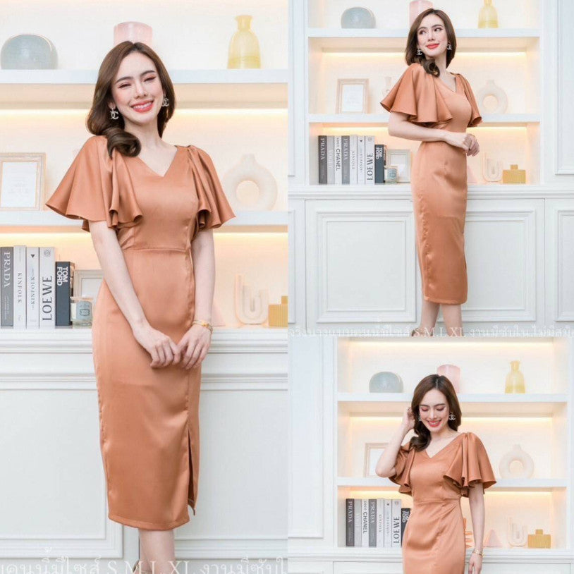ชุดไปงานแต่งงาน ชุดเดรสออกงาน ชุดราตรี เดรส Dress เดรสสั้น จะใส่ไป งานแต่งงาน งานกลางวัน งานกลางคืน เรียบหรู